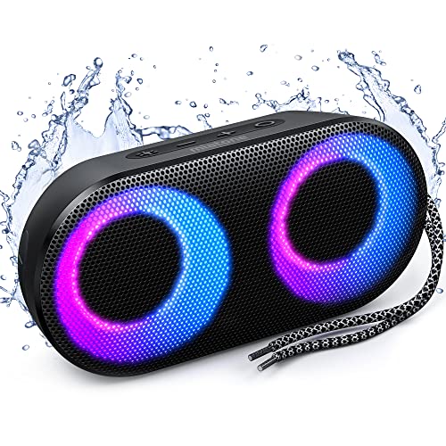 RGB Lichter lauter Bluetooth Lautsprecher mit tiefem Bassmodus, TF Karte, True Wireless Stereo Tragbarer Lautsprecher für Outdoor Party Pool Strand Reisen RGB Lichter lauter Bluetooth Lautsprecher mit tiefem Bassmodus, TF Karte, True Wireless Stereo Tragbarer Lautsprecher für Outdoor Party Pool Strand Reisen von MIATONE