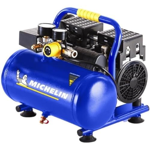MICHELIN Tragbarer, geräuscharmer Luftkompressor MX6/1-6-Liter-Tank - Ölfrei - 1 PS-Motor - Maximaler Druck 8 bar - Luftdurchsatz 106 l/min - 6,4 m³/h - 59 dB(A) LpA 4m von MICHELIN