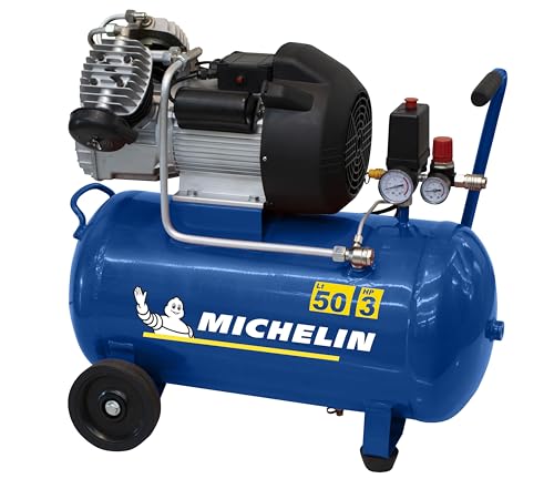MICHELIN Tragbarer Luftkompressor MB 3650 - Tank 50 Liter - 2,2 kW Motor - Maximaler Druck 10 bar - Ansaugleistung 360 l/min - 21,6 m³/h MICHELIN Tragbarer Luftkompressor MB 3650 - Tank 50 Liter - 2,2 kW Motor - Maximaler Druck 10 bar - Ansaugleistung 360 l/min - 21,6 m³/h von MICHELIN