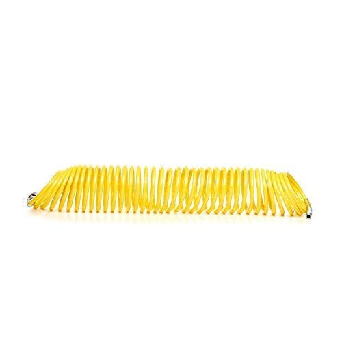Michelin 10-Meter-Spiralschlauch, Luftkompressorschlauch, Universal-Schnellanschluss, Maximaler Druck: 10 Bar, Gelb Michelin 10-Meter-Spiralschlauch, Luftkompressorschlauch, Universal-Schnellanschluss, Maximaler Druck: 10 Bar, Gelb von MICHELIN