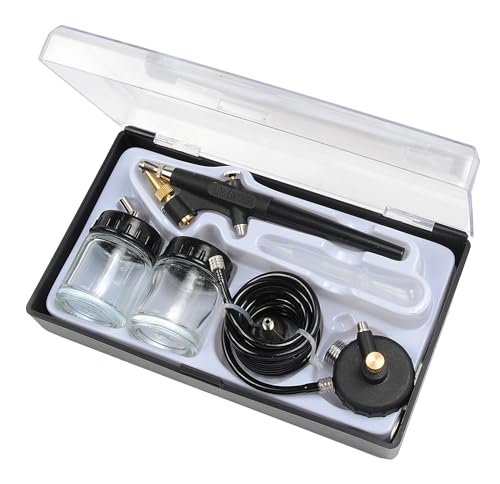 Michelin Compact Airbrush Kit mit Schlauch, 2 Farbkanister + Tragetasche, Maximaler Druck: 1-2 Bar, Schwarz Michelin Compact Airbrush Kit mit Schlauch, 2 Farbkanister + Tragetasche, Maximaler Druck: 1-2 Bar, Schwarz von MICHELIN