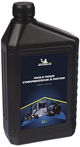 Michelin Kolbenkompressor-Schmiermittel, Kompressoröl, bis zu 250 Betriebsstunden, Viskositätsklasse ISO VG 100, 2-Liter-Flasche Michelin Kolbenkompressor-Schmiermittel, Kompressoröl, bis zu 250 Betriebsstunden, Viskositätsklasse ISO VG 100, 2-Liter-Flasche von MICHELIN