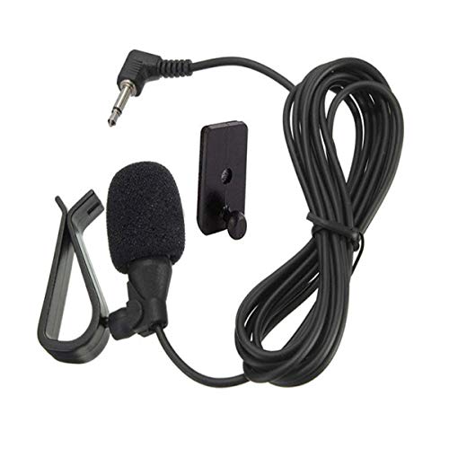 MICMXMO 3,5 mm Mikrofon Externes Auto Mikrofon für Sony Boss JVC Kenwood Jensen Alpine Mic für Car Autoradio Navigation BT DVD Radio Laptop Stereo Player, 3m Kabel, Plug-and-Play von MICMXMO