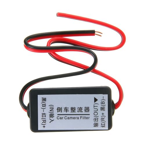 MICMXMO Auto Rückfahrkamera Filter, Signalfilter 12 V DC Leistungsrelais Kondensator Rückfahrkamera Filter Gleichrichter für Auto Reverse Rückfahrkamera von MICMXMO