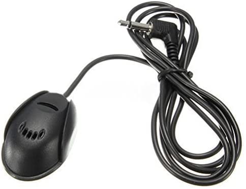 MICMXMO Auto-Stereo-Mikrofon für Mikrofon, Freisprecheinrichtung, Bluetooth, kompatibel mit Kenwood Alpine JVC Anschluss 3,5 mm, Plug and Play, mit einem Kabel von 3 m von MICMXMO