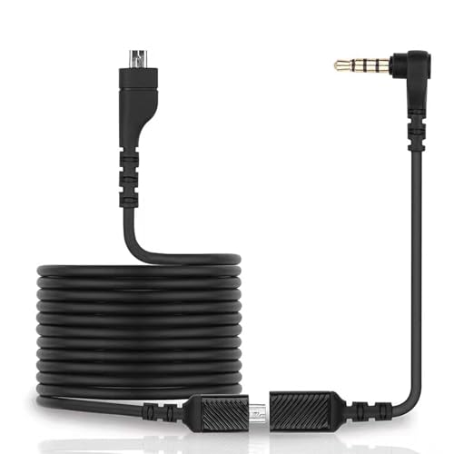 MICMXMO Ersatz Audiokabel kompatibel mit SteelSeries Arctis 3, 5, 7, Pro Wireless Gaming Kopfhörern, 1.5m Nylonkabel mit 12 cm 3.5 mm Adapterkabel, Schwarz MICMXMO Ersatz Audiokabel kompatibel mit SteelSeries Arctis 3, 5, 7, Pro Wireless Gaming Kopfhörern, 1.5m Nylonkabel mit 12 cm 3.5 mm Adapterkabel, Schwarz von MICMXMO