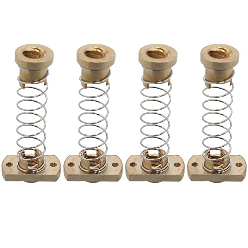 4 Stück CR10 Z-Achse T8 Anti-Rückschlagfeder, Federbelastete Muttern Elimination Lücke Messing Muttern Acme Gewindestange Upgrade Kit für Ender 3s 3 Pro 3D-Drucker von MICREEN