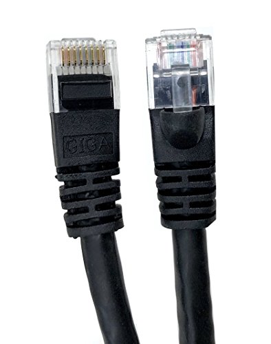 MICRO CONNECTORS, Inc. E08-007B Netzwerk-Patchkabel (Cat 6, UTP, RJ45, Knickschutz, 2,1 m) Schwarz von MICRO CONNECTORS