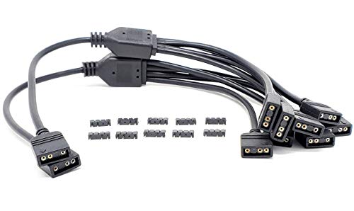 MICRO CONNECTORS Adressierbares RGB-Splitterkabel 1 auf 4, 50 cm, 2 Stück, Modell: F04-04ARGB50-2P MICRO CONNECTORS Adressierbares RGB-Splitterkabel 1 auf 4, 50 cm, 2 Stück, Modell: F04-04ARGB50-2P von MICRO CONNECTORS