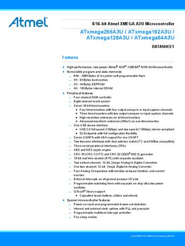 Microchip Technology Embedded-Mikrocontroller TQFP-64 8/16-Bit 32MHz Anzahl I/O 50 Tray von MICROCHIP TECHNOLOGY