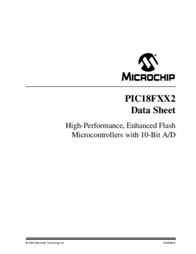 Microchip Technology PIC18F452-I/L Embedded-Mikrocontroller PLCC-44 (16.59x16.59) 8-Bit 40MHz Anzahl von MICROCHIP TECHNOLOGY