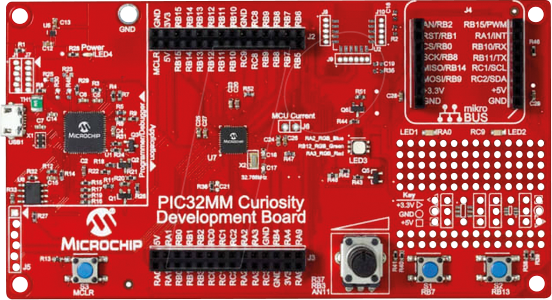DM320101 - 32-bit Curiosity PIC32MM Entwicklungsboard (DM320101) von MICROCHIP