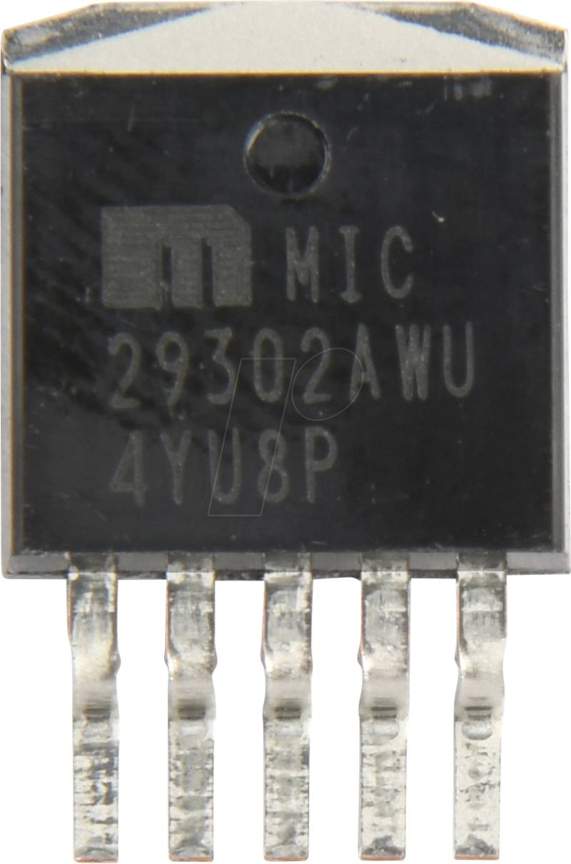MIC29302AWUTR - LDO, Uout 1,25..25V, Uin 2,25..26V, 3A, DDPAK-5 von MICROCHIP