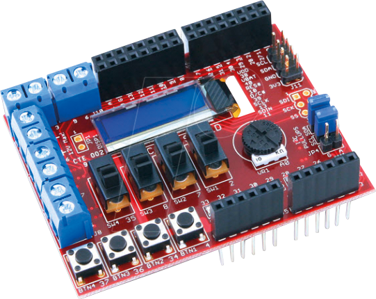 TDGL 005 MIC - chipKIT™ Basic I/O Shield, -, I²C, Uno32, uC32, Max32 von MICROCHIP