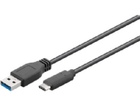 MICROCONNECT USB-Kabel, USB 3.1 C-Stecker auf USB 3.0 A-Stecker, Länge 2 Meter, Farbe: schwarz von MICROCONNECT