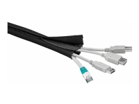 MicroConnect - Kabeltrommel mit Klettverschluss - 1,8 m - schwarz von MICROCONNECT