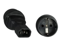 Microconnect PE14CEEAD, C14, Typ F, 230 V, Schwarz, Männlich/Weiblich, 40 g von MICROCONNECT