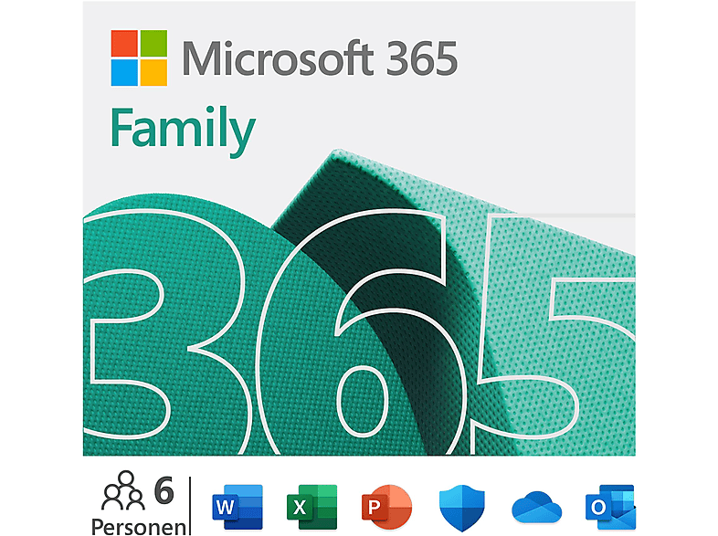 Microsoft 365 Family – 12 Monate für 1-6 Nutzer (je 5 Geräte), 6 TB Cloudspeicher - [Multiplattform] von MICROSOFT (SOFTWARE)