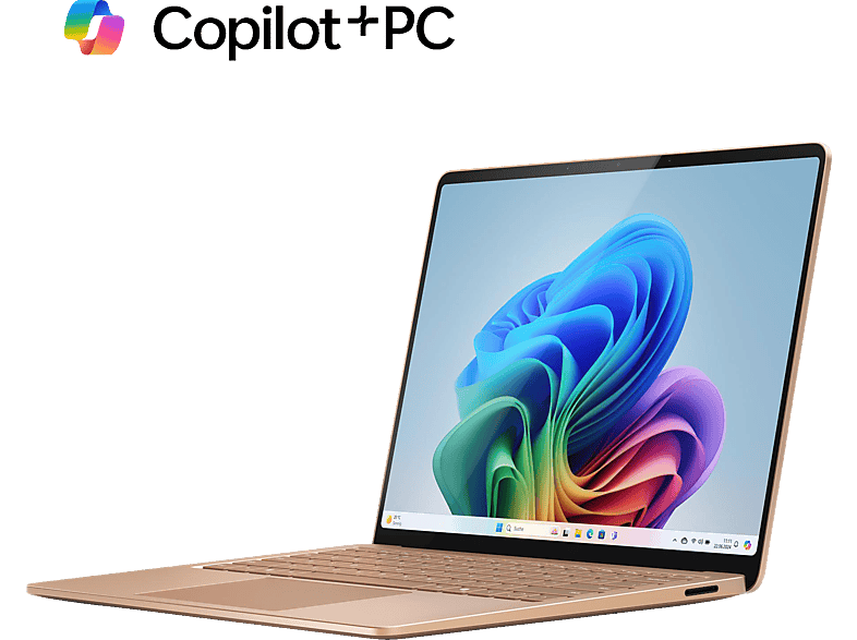MICROSOFT Surface Laptop, Copilot+ PC, 7. Edition, Notebook, mit 13,8 Zoll Display Touchscreen, Qualcomm Snapdragon X Plus, 16 GB RAM, 512 SSD, Adreno™ Onboard Graphics, Sand, Windows 11 Home (64 Bit) von MICROSOFT