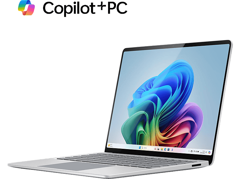 MICROSOFT Surface Laptop, Copilot+ PC, 7. Edition, Notebook, mit 13,8 Zoll Display Touchscreen, Qualcomm Snapdragon X Plus,X1P-64-100 Prozessor, 16 GB RAM, 512 SSD, Adreno™ Onboard Graphics, Platin, Windows 11 Home von MICROSOFT