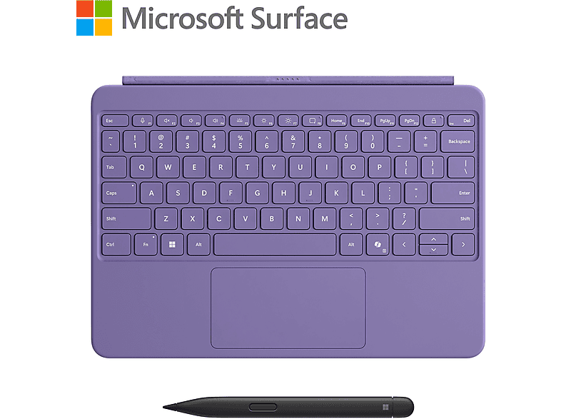 MICROSOFT Surface Pro 12" Keyboard mit Slim Pen kompatibel (1. Edition) Tastatur Violett von MICROSOFT