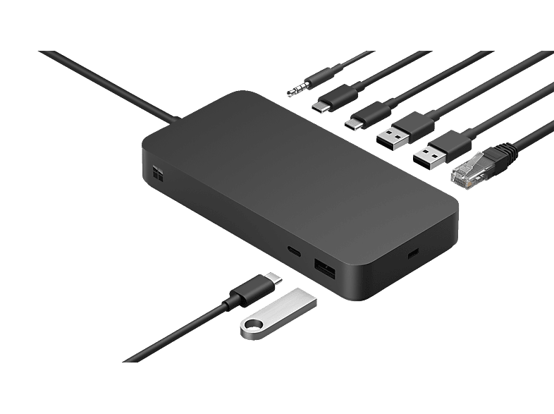 MICROSOFT Surface Thunderbolt 4 Dock Dockingstation, Schwarz MICROSOFT Surface Thunderbolt 4 Dock Dockingstation, Schwarz von MICROSOFT