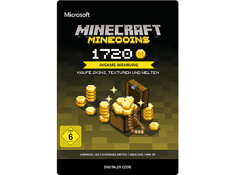 Microsoft Minecraft 1720 MineCoins von MICROSOFT
