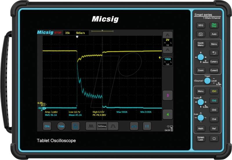 MICSIG SATO1004 - Handheld-Oszilloskop SATO1004, 100 MHz, 4 Kanäle von MICSIG