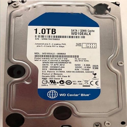 MIDTY 90 % HDD für 1 TB 3,5 Zoll SATA 3 Gb/s 32 MB 7200 U/min für interne HDD für Desktop HDD für WD10EALX MIDTY 90 % HDD für 1 TB 3,5 Zoll SATA 3 Gb/s 32 MB 7200 U/min für interne HDD für Desktop HDD für WD10EALX von MIDTY