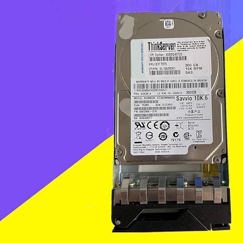 MIDTY 95 % HDD für 300 GB 2,5 Zoll SAS 32 MB 10000 U/min für interne HDD für Server HDD für 03T7875 4XB0G45722 von MIDTY