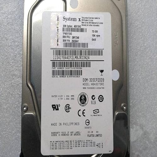 MIDTY 98 % HDD für 73,4 GB 3,5 Zoll SAS 32 MB 15000 U/min für interne HDD für Server HDD für 39R7348 40K1043 26K5841 MIDTY 98 % HDD für 73,4 GB 3,5 Zoll SAS 32 MB 15000 U/min für interne HDD für Server HDD für 39R7348 40K1043 26K5841 von MIDTY
