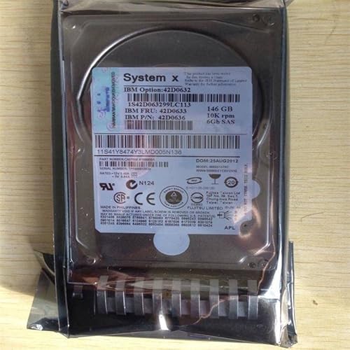 MIDTY HDD für 146 GB 2,5 Zoll SAS 6 Gb/S 32 MB 10K für interne HDD für Server HDD für 42D0632 42D0633 42D0636 von MIDTY