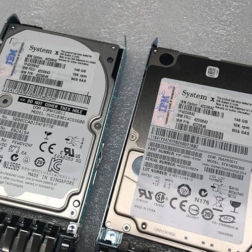 MIDTY HDD für 146 GB 2,5 Zoll SAS 6 Gb/s 32 MB 10000 U/min für interne HDD für Server HDD für 42D0643 42D0646 42D0642 von MIDTY