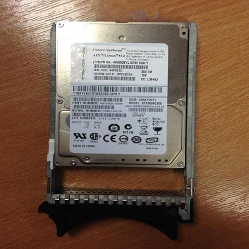 MIDTY HDD für 300 GB 2,5 Zoll SAS 6 Gb/s 32 MB 10000 U/min für interne HDD für Server HDD für 44V6838 44V6833 von MIDTY