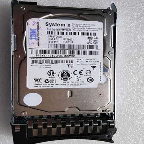 MIDTY HDD für 300 GB 2,5 Zoll SAS 6 Gb/s 32 MB 15000 U/min für interne HDD für Server HDD für 81Y9670 81Y9671 81Y3812 von MIDTY