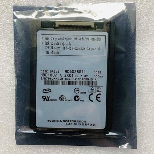 MIDTY HDD für 60 GB 1,8 Zoll CE/ZIF 2 MB 4200 U/min für interne HDD für Notebook HDD für MK6028GAL MIDTY HDD für 60 GB 1,8 Zoll CE/ZIF 2 MB 4200 U/min für interne HDD für Notebook HDD für MK6028GAL von MIDTY