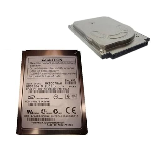 MIDTY HDD für 80 GB 1,8 Zoll CF 50 Pin 2 MB 4200 U/min 8 mm für interne Festplatte für Notebook HDD für MK8007GAH von MIDTY