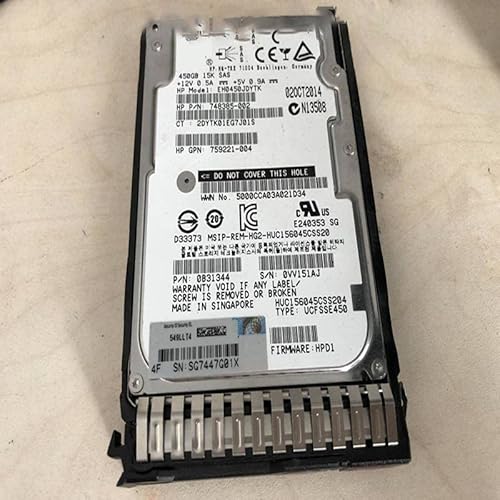 MIDTY HDD für G8 G9 G10 450 GB 2,5 Zoll SAS 12 Gb/S 32 MB 15000 U/min für interne HDD für Server HDD für 759547-001 759210-B21 MIDTY HDD für G8 G9 G10 450 GB 2,5 Zoll SAS 12 Gb/S 32 MB 15000 U/min für interne HDD für Server HDD für 759547-001 759210-B21 von MIDTY