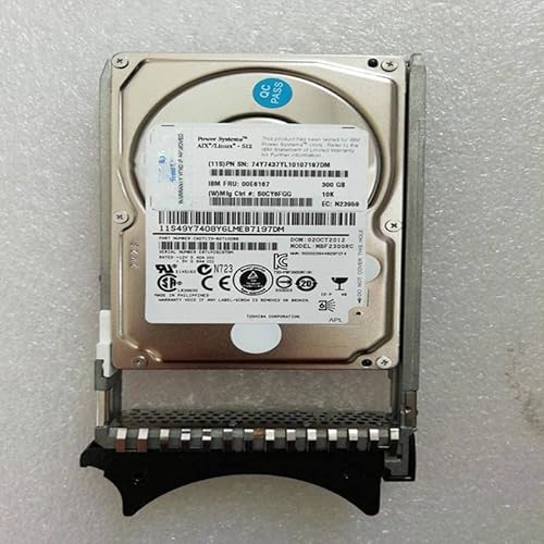 MIDTY HDD für P7 300 GB 2,5 Zoll SAS 6 Gb/S 32 MB 10000 U/min für interne HDD für Server HDD für 00E6167 74Y7437 von MIDTY