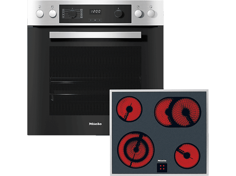 MIELE H 2269-1 E EDST+KM 6003 LPT, Einbauherdset (Elektrokochfeld, A+, 76 l) von MIELE