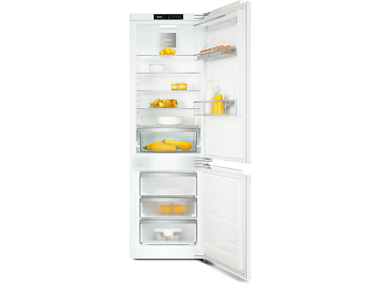 MIELE KFN 7734 C Kühlgefrierkombination (C, 253 l, 1770 mm hoch, Weiß) von MIELE