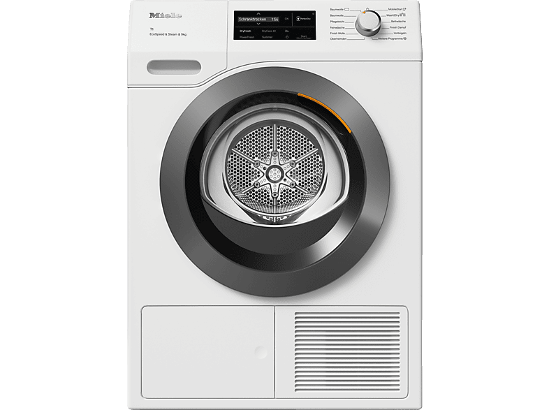 MIELE TCL790WP EcoSpeed&Steam&9kg Wärmepumpentrockner T1 Chrome Edition (9 kg, A+++, Lotosweiß) von MIELE