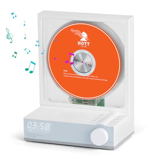 Tragbarer CD-Player, Bluetooth 5.3, Desktop-CD-Player mit bunten Lichtern, tragbarer Desktop-Musik-Player mit Lautsprechern, unterstützt USB-Flash, TF-Karte, Transkription, Timer, LED-Bildschirm für Tragbarer CD-Player, Bluetooth 5.3, Desktop-CD-Player mit bunten Lichtern, tragbarer Desktop-Musik-Player mit Lautsprechern, unterstützt USB-Flash, TF-Karte, Transkription, Timer, LED-Bildschirm für von MIFXIN
