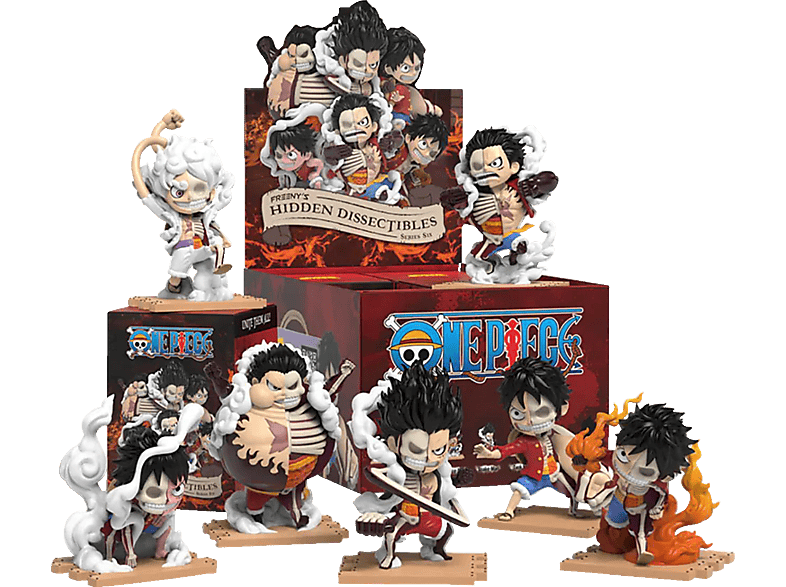 MIGHTY JAXX Freenys Hidden Dissectibles One Piece Series 6 Luffy’s Gears Edition Actionfigur Mehrfarbig von MIGHTY JAXX