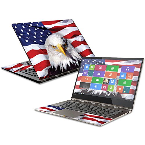 MightySkins Schutzfolie kompatibel mit Lenovo Yoga 920-13IKB – Amerika-stark, schützende, langlebige und einzigartige Vinyl-Aufkleber, einfach anzubringen, zu entfernen und zu ändern, hergestellt in von MIGHTY SKINS