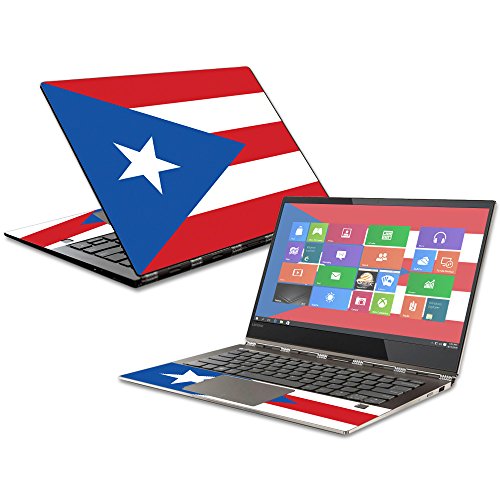 MightySkins Skin kompatibel mit Lenovo Yoga 920-13IKB – Puerto Ricanische Flagge, schützende, langlebige und einzigartige Vinyl-Aufkleber, einfach anzubringen, zu entfernen und zu ändern, hergestellt von MIGHTY SKINS