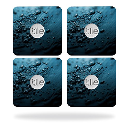 MightySkins Skin kompatibel mit Tile Slim Key Finder (4 Stück) Wrap Cover Sticker Skins Blue Storm von MIGHTY SKINS