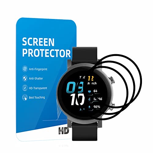 MIHENCE [3 Stück] Schutzfolie Kompatibel für Ticwatch E3 Folie, 3D Full Cover HD Displayschutzfolie ​Kompatibel mit Ticwatch E3 Smartwatch [ TPU ] von MIHENCE