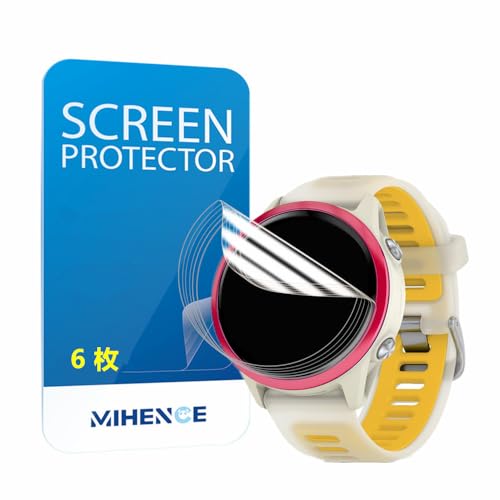 MIHENCE Schutzfolie Kompatibel für Garmin Forerunner 570 42mm Smartwatch Folie, TPU HD Displayschutzfolie [ 6 Stück ] von MIHENCE