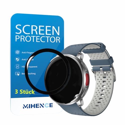 MIHENCE Schutzfolie Kompatibel für Polar Vantage V3 Smartwatch, 3D Full Cover TPU HD PAMA Schutzfolie Kompatibel für Vantage V3 Smartwatch [3 Stück] von MIHENCE
